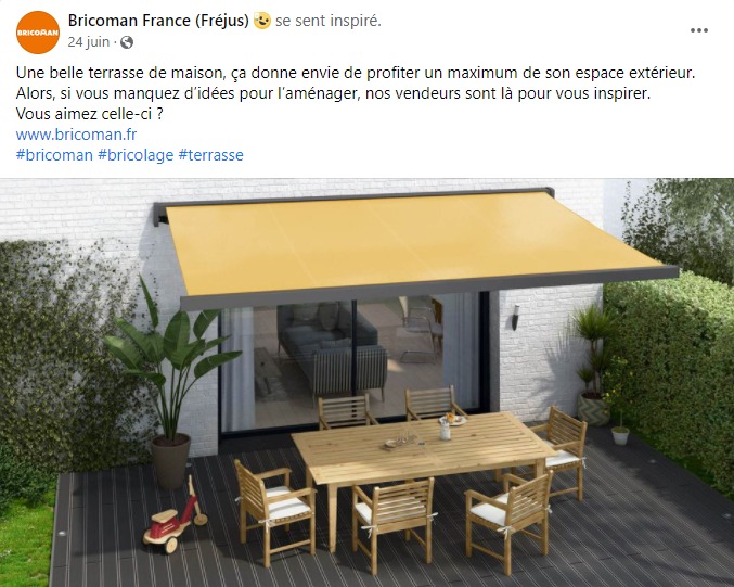 terrasse-facebook-rédaction-programmation-publication-décoration-bricoman-fréjus