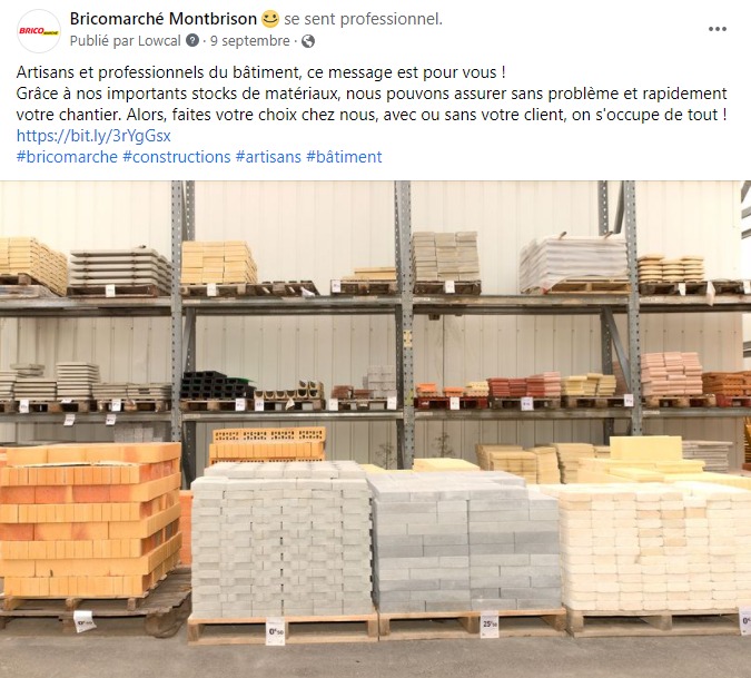 facebook-community-management-matériaux-bâtiment-professionnel-bricomarché-montbrison