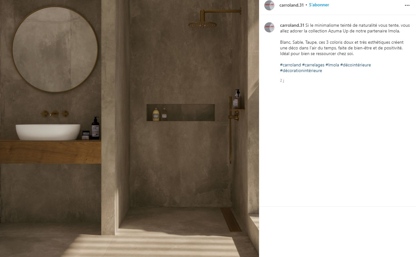 instagram-rédaction-post-décoration-salle-de-bains-carrelage-carroland-quint-fonsegrives