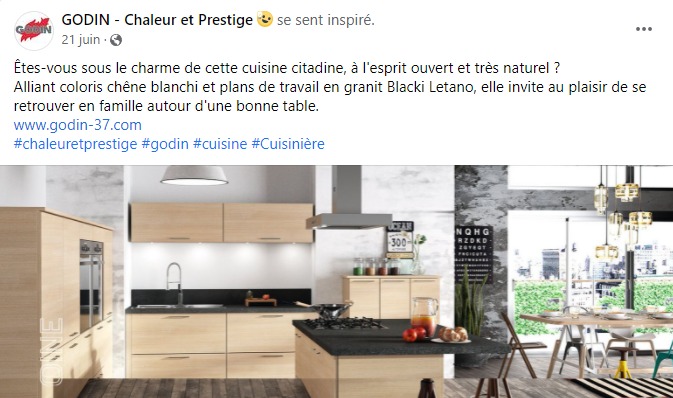 facebook-rédaction-publication-décoration-intérieure-cuisine-cuisinière-chaleur-et-prestige-godin-chambray-lès-tours