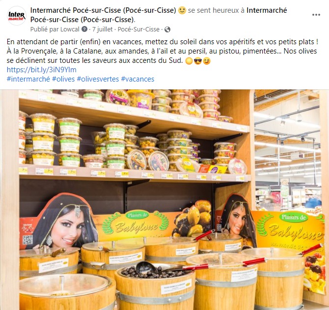 facebook-post-rédaction-olives-apéritif-supermarché-intermarché-pocé-sur-cisse