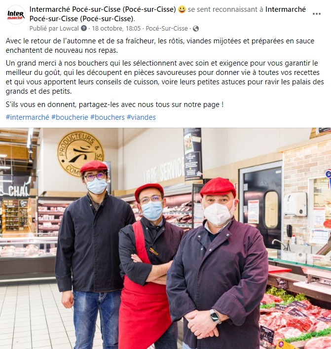 facebook-rédaction-post-boucherie-bouchers-supermarché-intermarché-pocé-sur-cisse