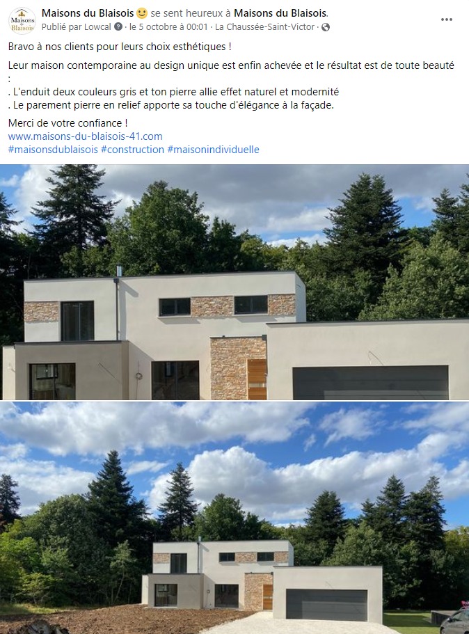 facebook-rédaction-post-architecture-architecte-constructeur-maisons-individuelles- la-chaussée-saint-victor