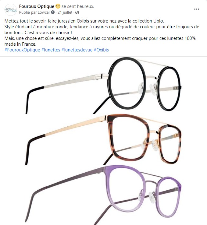 facebook-rédaction-post-lunettes-de-vue-oxibis-fouroux-optique-rédaction-post-facebook-corine-malaquin-rédacteur-lyon