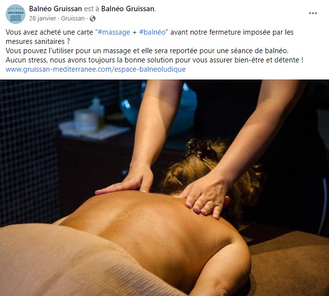 facebook-rédaction-post-massage-détente-remise-en-forme-espace-balnéoludique-gruissan