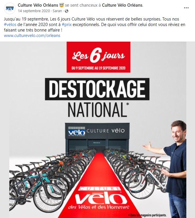 facebook-rédaction-post-destockage-cycles-cyclisme-cyclistes-culture-vélo-orléans