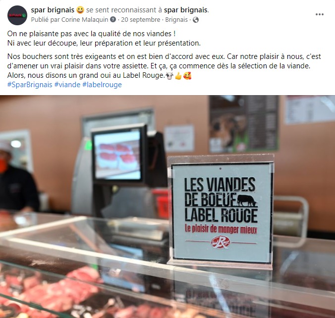 facebook-rédaction-texte-rayon-boucherie-bouchers-viande-porc-boeuf-poulet-agneau-supermarché-spar-brignais-concepteur-rédacteur-lyon